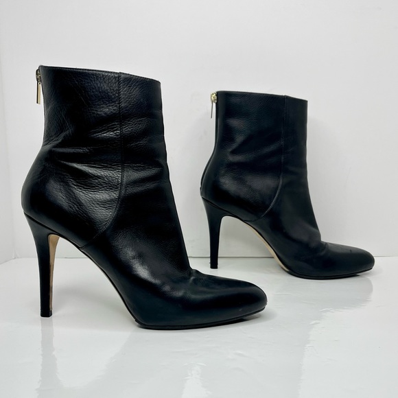 Jimmy Choo 110mm Leather Ankle Booties - Picture 4 of 10